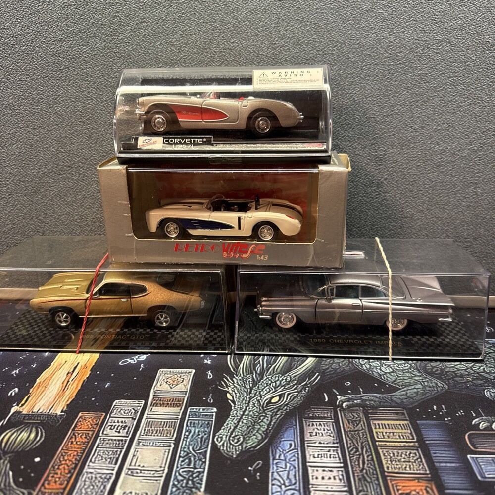 1:43 Diecast Car Lot 69 GTO 57 Corvette 59 Impala 60 Corvette Spyder